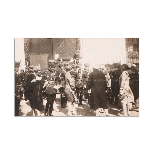 Mareșalul Al. Averescu, două fotografii tip carte poștală + carte de vizită