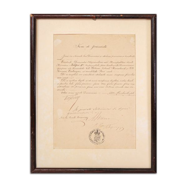 Foaie de jurământ pentru Filip de Flandra, 1866