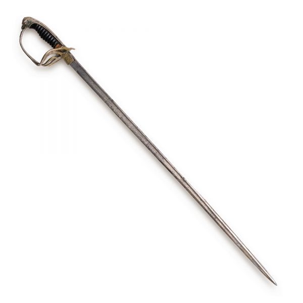 Sabie de ofițer de infanterie, oțel de Toledo, perioada regelui Carol I