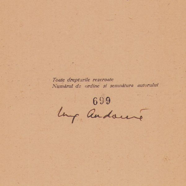 Ing. George Șt. Andonie, Noroiul de circulație pentru săpat sondele, 1946, cu semnătura autorului