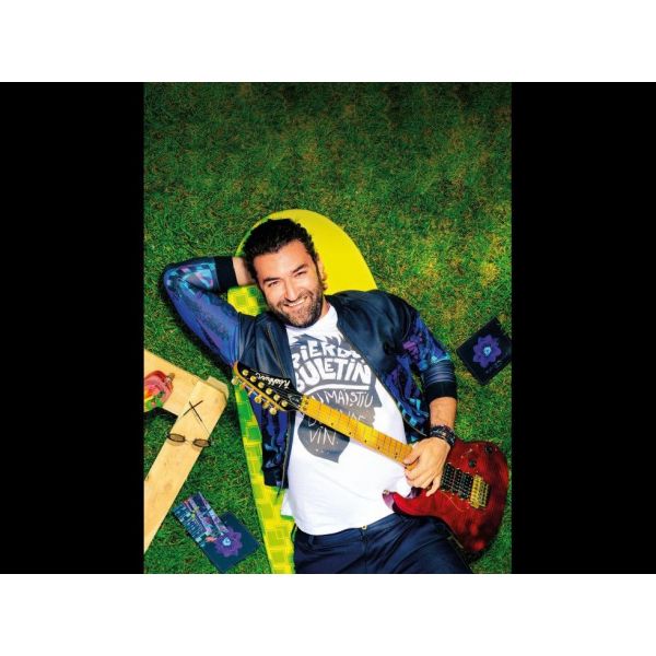 Chitară Electrică - Ibanez JEMJR Yellow, Semnată de către Andrei Maria AKA Smiley