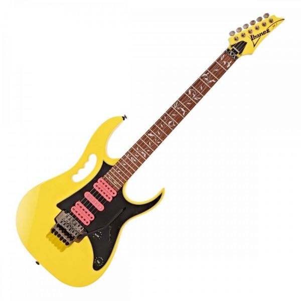 Chitară Electrică - Ibanez JEMJR Yellow, Semnată de către Andrei Maria AKA Smiley
