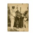 Regele Carol al II-lea alături de Marele Voevod de Alba-Iulia, Mihai I, fotografie de epocă, cca. 1933