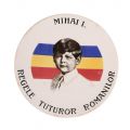 Trei farfurii din porțelan regele Ferdinand I, regina Maria și regele Mihai I, fabrica Sarreguemines 