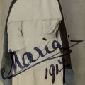 Regina Maria a României în uniforma Crucii Roșii, fotografie tip carte poștală, cu semnătură, 1917