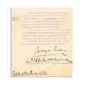 George Enescu, scrisoare de intenție pentru 10 concerte aniversare, 1931 + fotografie după un clișeu original