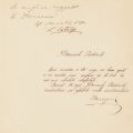 Petre Mavrogheni, adresă trimisă ministrului de interne, Lascăr Catargi, cu cele două semnături olografe, 1871