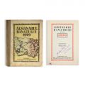 Almanahul Banatului pe anul 1929, cu dedicația lui Romulus S. Molin pentru Sever Bocu