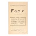 Revista Facla, AnuI I, 1910, 42 de numere colligate