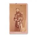 Comandantul Romulus Magheru, fotografie format carte-de-visite, atelier F. Duschek