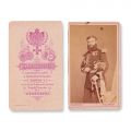 Comandantul Romulus Magheru, fotografie format carte-de-visite, atelier F. Duschek