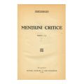 Perpessicius, Mențiuni critice, 5 volume, cu dedicație pentru Nicolae Iorga