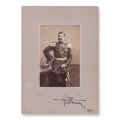 Prințul Wilhelm de Hohenzollern-Sigmaringen, fratele regelui Ferdinand I, fotografie de epocă semnată olograf, 1904 