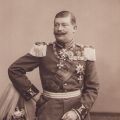 Prințul Wilhelm de Hohenzollern-Sigmaringen, fratele regelui Ferdinand I, fotografie de epocă semnată olograf, 1904 