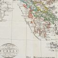 Harta Turciei Europene, gravură în cupru colorată manual, 1812