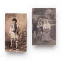 Țărani români din Vatra Dornei și Brașov, două fotografii de epocă, 1922