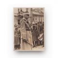 Mareșalul Constantin Prezan, fotografie realizată de I. Berman +  2 cărți de vizită, una cu însemnare