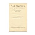 Mircea Eliade, Zalmoxis. Revue des Études religieuses, două volume, 1938-1939