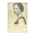 Regina-Mamă Elena, fotografie tip carte poștală cu text în facsimil