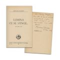 Mircea Eliade, Lumina ce se stinge..., cu dedicație către Menny Toneghin