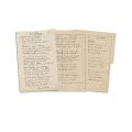 Ion U. Soricu, două poezii-manuscris, cca. 1948