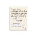 Sașa și Maria Pană, carte poștală către Geo Bogza, 1976