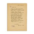 Ștefan Aug. Doinaș, manuscris al poeziei „Biata soție”, de Kurt Tucholsky