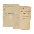 Mircea Eliade, Soliloquii, 1932, cu dedicație către Barbu Brezianu