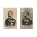 Regele Carol I, două fotografii tip carte poștală