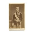 Regele George I al Greciei și regina Olga a Greciei, două fotografii format carte-de-visite, atelier fotografic P. Moraites