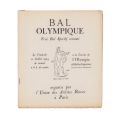 Bal olympique, program + broșură, 1924