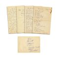 Matilda Caragiu, Poezii, trei file manuscris + o scrisoare 