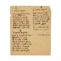 Tudor Mușatescu, manuscrisul poemului „Înșiră-te mărgărite...”, 1926 - Piesă rară