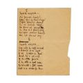 Tudor Mușatescu, manuscrisul poemului „Înșiră-te mărgărite...”, 1926 - Piesă rară
