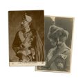 Regele Ferdinand I și principesa Maria, două fotografii tip carte poștală
