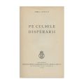 Emil Cioran, Pe culmile disperării, 1934