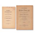 Dr. Z. Petrescu, două comunicări despre tratamentul pneumoniei, 1889-1892, cu dedicație 