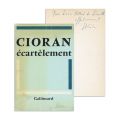 Emil Cioran, Écartèlement, 1979, cu dedicație