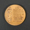 Dr. Victor Gomoiu - 40 de ani de la înființarea Societății Române de Istoria Medicinei, medalie din bronz patinat, 1960