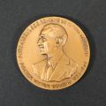 Dr. Victor Gomoiu - 40 de ani de la înființarea Societății Române de Istoria Medicinei, medalie din bronz patinat, 1960