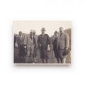 Regele Carol al II-lea și principele Friedrich, șeful casei de Hohenzollern, la vânătoare în Ibănești, fotografie de epocă