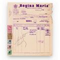 Fabrica de Ciocolată și Derivate „Regina Maria” + Tipografia Curții Regale „F. Gobl Fii”, două facturi, 1941-1943