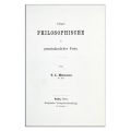 Titu Maiorescu, Einiges Philosophische, 1861