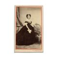 Elena și Alexandru Ioan Cuza, două fotografii format carte-de-visite, atelier Carol Popp de Szathmary