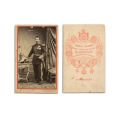 Elena și Alexandru Ioan Cuza, două fotografii format carte-de-visite, atelier Carol Popp de Szathmary
