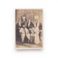 Delegații Marelui Sfat Național în timpul reuniunii de la Sibiu, fotografie tip carte poștală, 1918