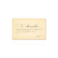 Vasile Alecsandri, heliogravură, scrisoare olografă și carte de vizită