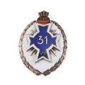 Insignă de 7 ani „Regimentul 31 Dorobanți”- Calafat