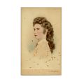 Împărăteasa Elisabeta (Sisi) a Austriei, fotografie tip carte-de-visite, atelier fotografic L. Angerer