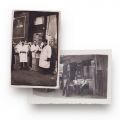 Băcănie și bodega „La Petru” din Floreasca, două fotografii tip carte poștală  